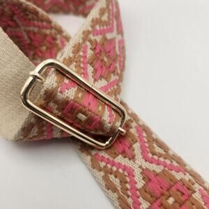 Ahdorned Embroidered Handbag Strap-Geometric-Boho